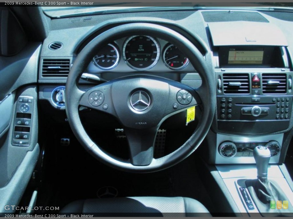 Black Interior Dashboard for the 2009 Mercedes-Benz C 300 Sport #48516412