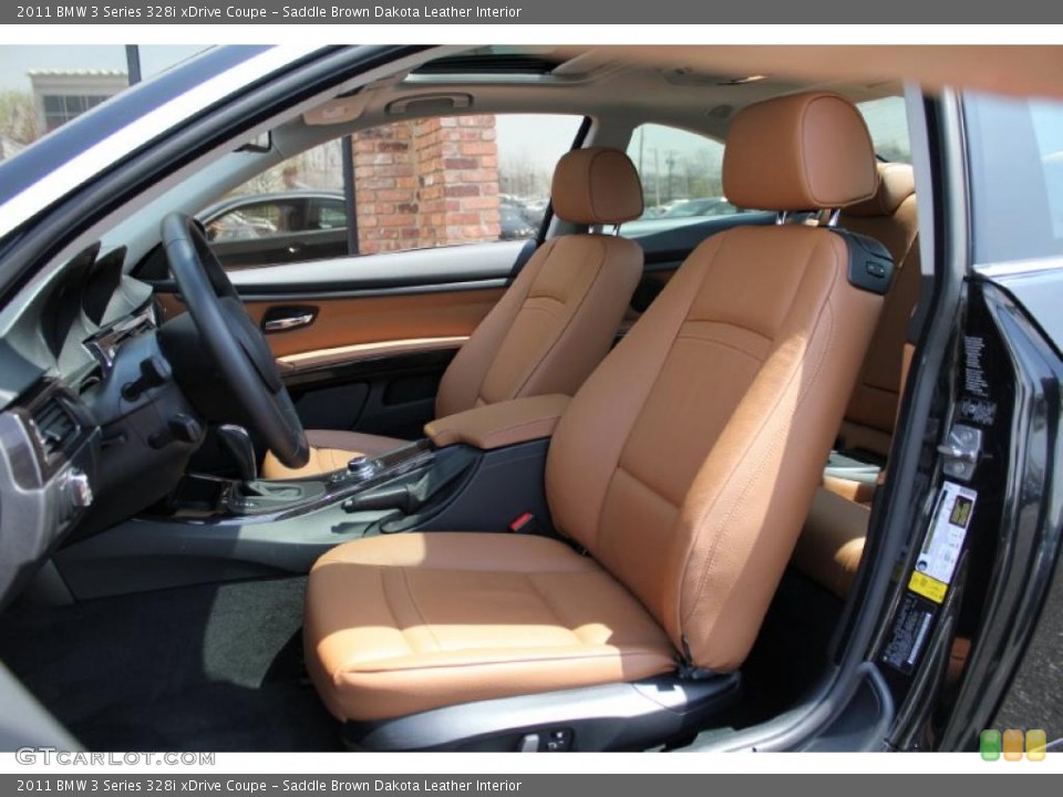 Saddle Brown Dakota Leather Interior Photo for the 2011 BMW 3 Series 328i xDrive Coupe #48516655