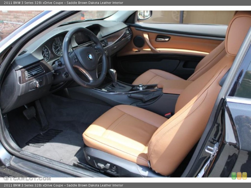 Saddle Brown Dakota Leather Interior Photo for the 2011 BMW 3 Series 328i xDrive Coupe #48516667