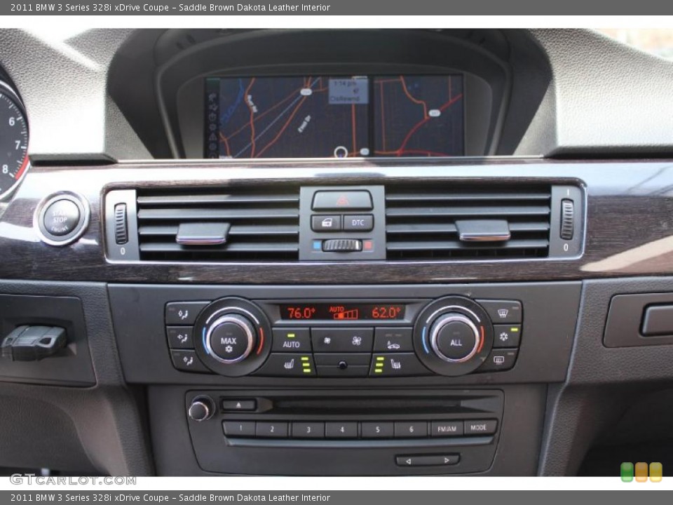 Saddle Brown Dakota Leather Interior Controls for the 2011 BMW 3 Series 328i xDrive Coupe #48516700