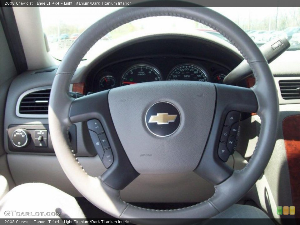 Light Titanium/Dark Titanium Interior Steering Wheel for the 2008 Chevrolet Tahoe LT 4x4 #48516727