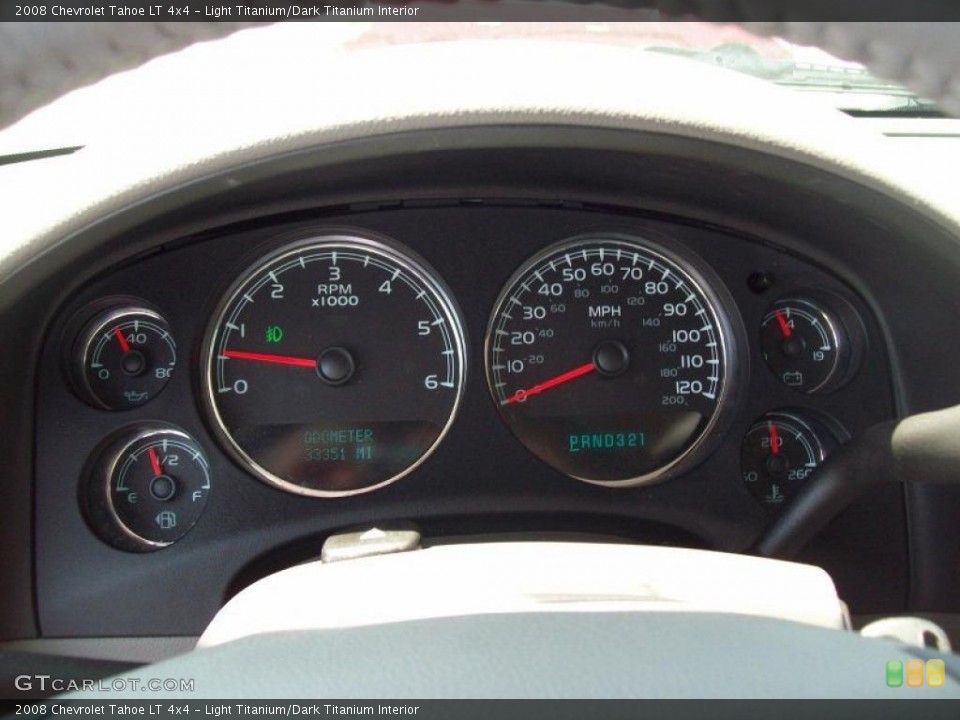 Light Titanium/Dark Titanium Interior Gauges for the 2008 Chevrolet Tahoe LT 4x4 #48516739