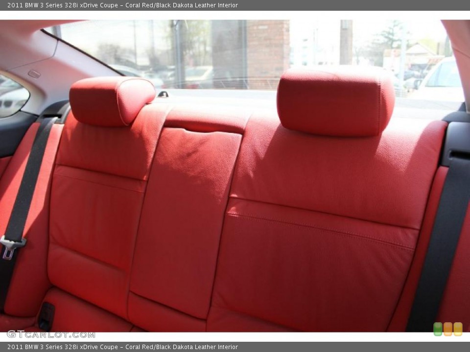 Coral Red/Black Dakota Leather Interior Photo for the 2011 BMW 3 Series 328i xDrive Coupe #48516925