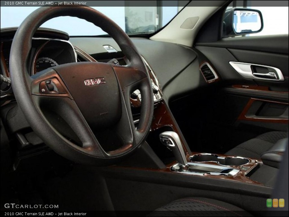 Jet Black Interior Steering Wheel for the 2010 GMC Terrain SLE AWD #48517099