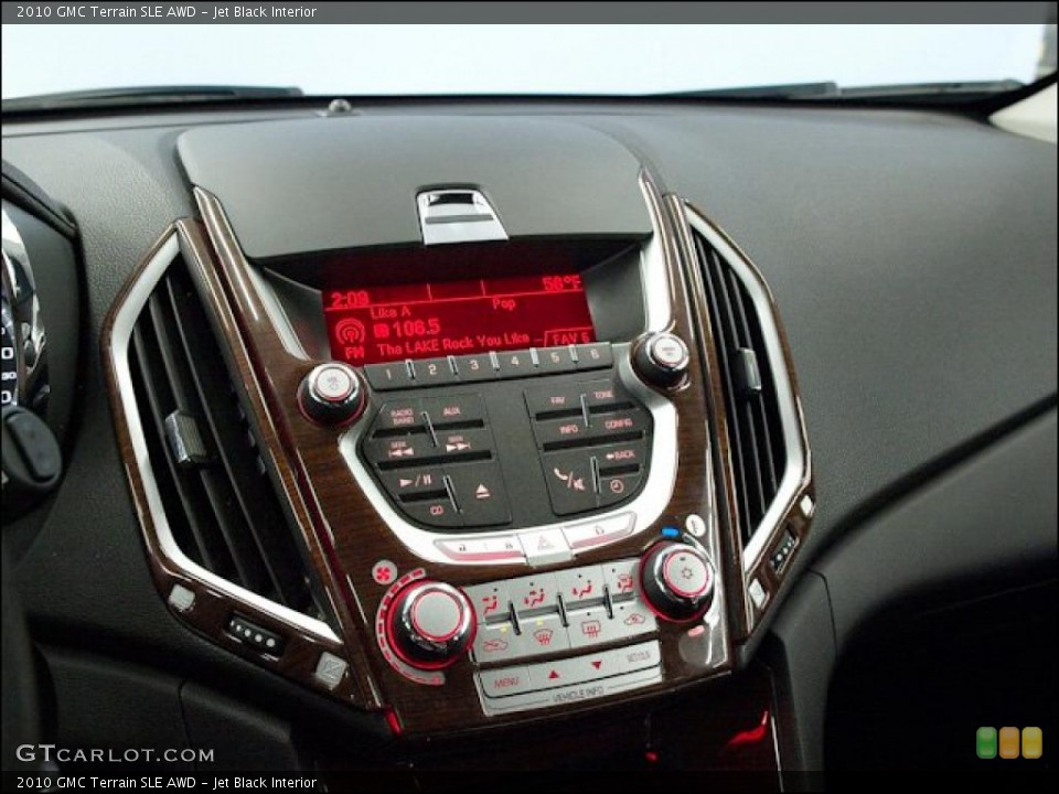 Jet Black Interior Controls for the 2010 GMC Terrain SLE AWD #48517132