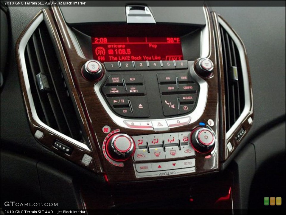 Jet Black Interior Controls for the 2010 GMC Terrain SLE AWD #48517164