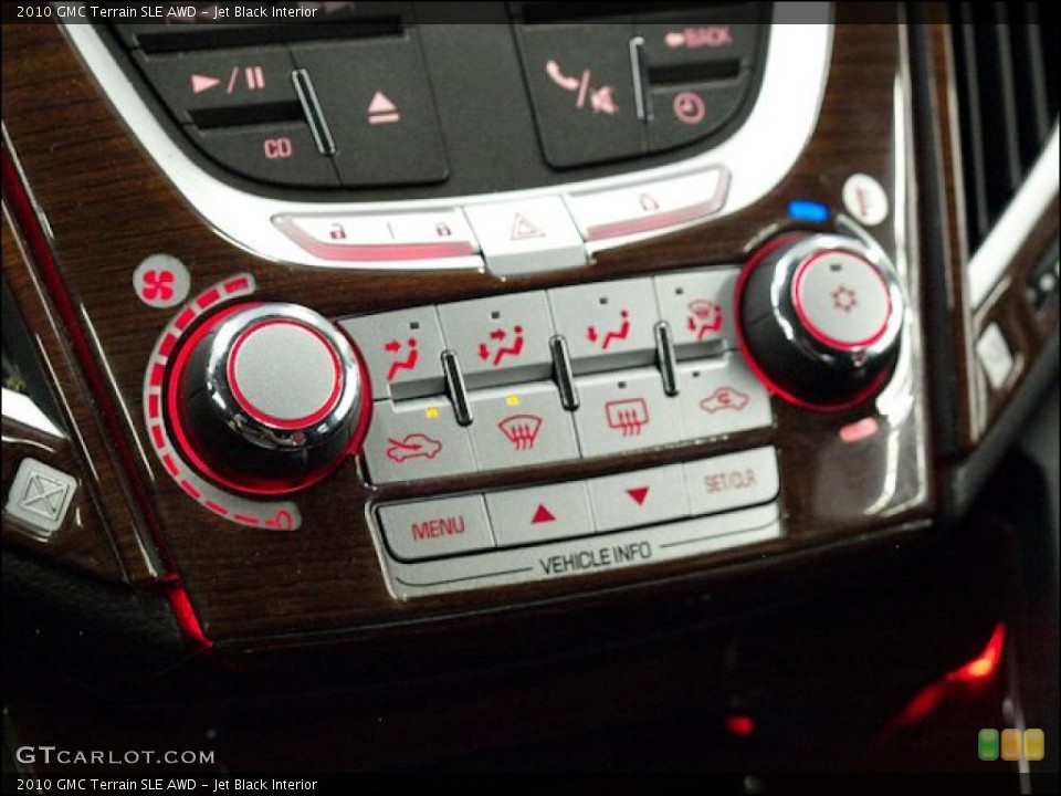 Jet Black Interior Controls for the 2010 GMC Terrain SLE AWD #48517183