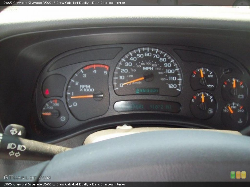Dark Charcoal Interior Gauges for the 2005 Chevrolet Silverado 3500 LS Crew Cab 4x4 Dually #48517459