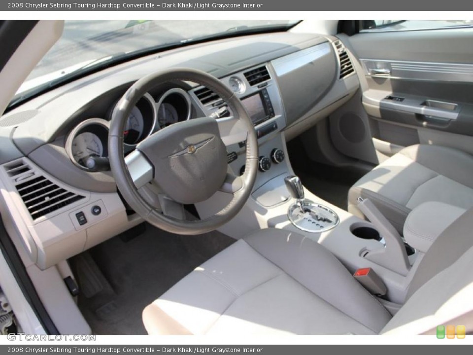 Dark Khaki/Light Graystone Interior Prime Interior for the 2008 Chrysler Sebring Touring Hardtop Convertible #48518221