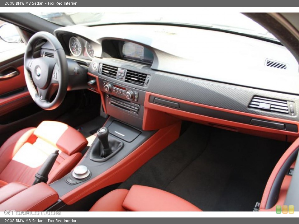 Fox Red Interior Dashboard for the 2008 BMW M3 Sedan #48518395