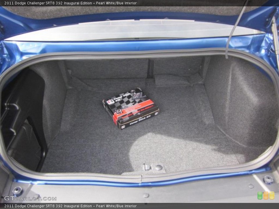 Pearl White/Blue Interior Trunk for the 2011 Dodge Challenger SRT8 392 Inaugural Edition #48519454
