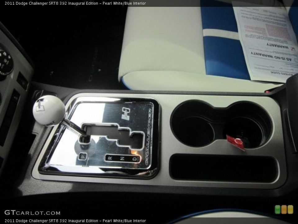 Pearl White/Blue Interior Transmission for the 2011 Dodge Challenger SRT8 392 Inaugural Edition #48519460