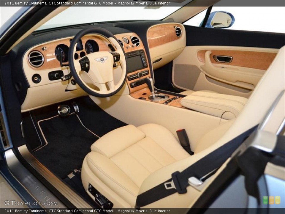 Magnolia/Imperial Blue 2011 Bentley Continental GTC Interiors