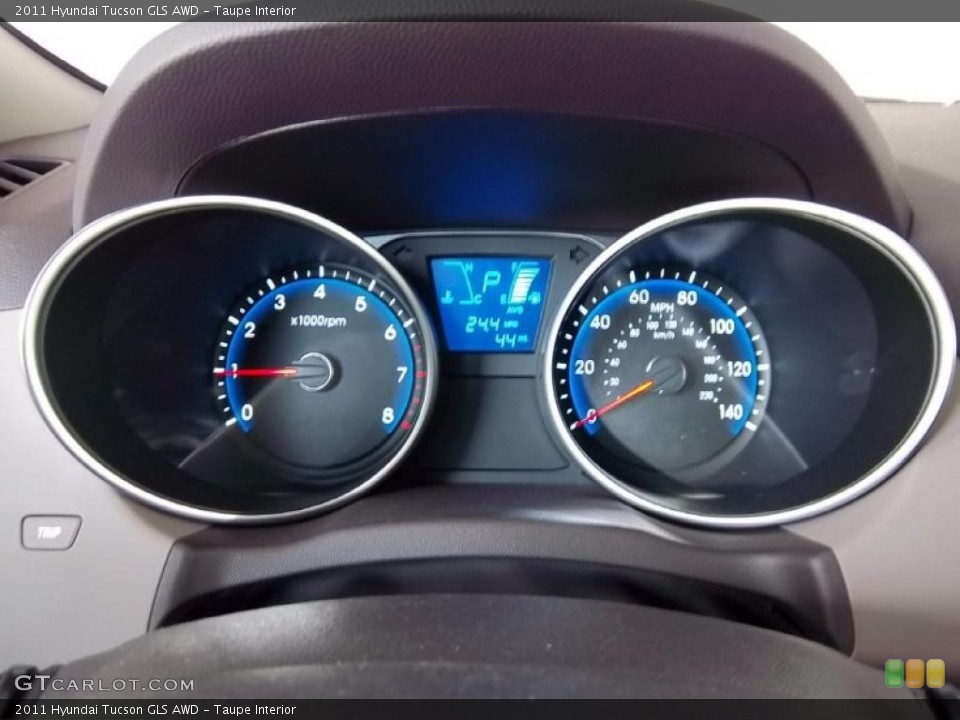 Taupe Interior Gauges for the 2011 Hyundai Tucson GLS AWD #48522580