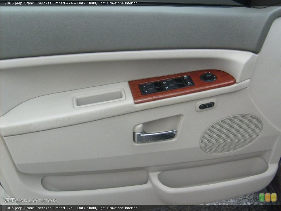 Dark Khaki/Light Graystone Interior Door Panel for the 2006 Jeep Grand Cherokee Limited 4x4 #48523327