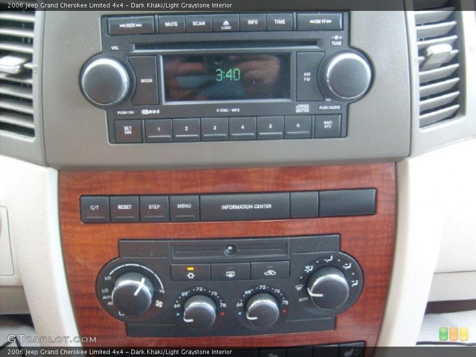 Dark Khaki/Light Graystone Interior Controls for the 2006 Jeep Grand Cherokee Limited 4x4 #48523378