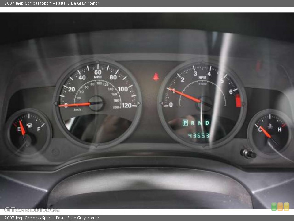 Pastel Slate Gray Interior Gauges for the 2007 Jeep Compass Sport #48524557