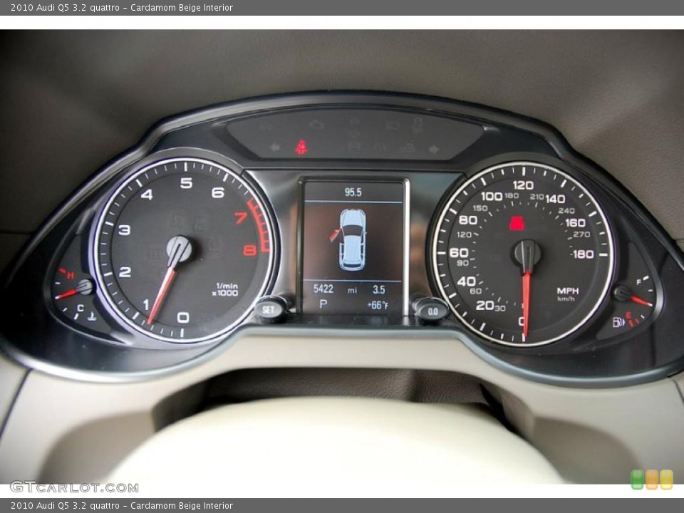 Cardamom Beige Interior Gauges for the 2010 Audi Q5 3.2 quattro #48525478