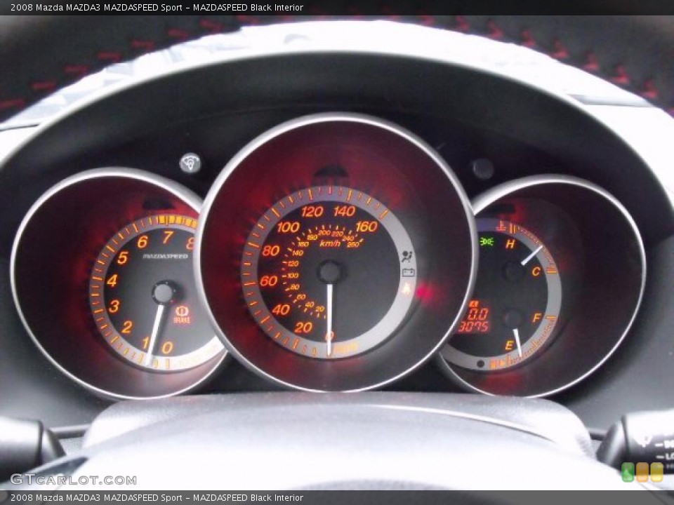 MAZDASPEED Black Interior Gauges for the 2008 Mazda MAZDA3 MAZDASPEED Sport #48526084