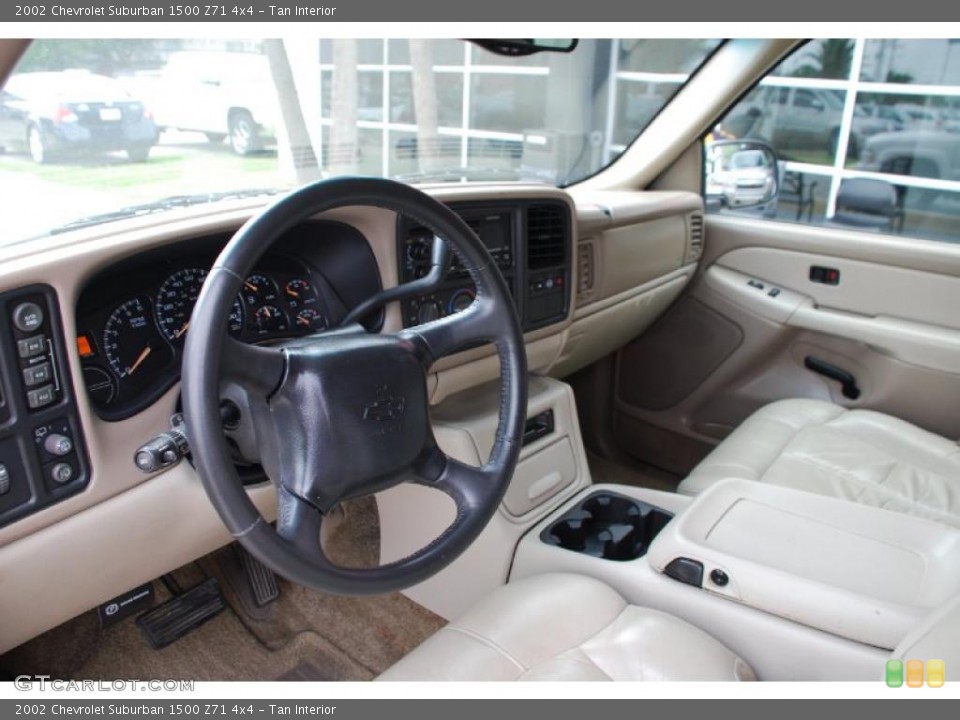 Tan Interior Prime Interior for the 2002 Chevrolet Suburban 1500 Z71 4x4 #48528209