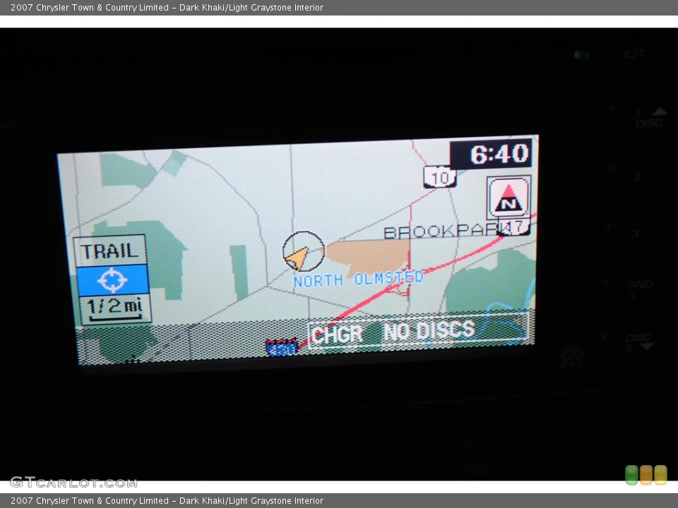 Dark Khaki/Light Graystone Interior Navigation for the 2007 Chrysler Town & Country Limited #48529436
