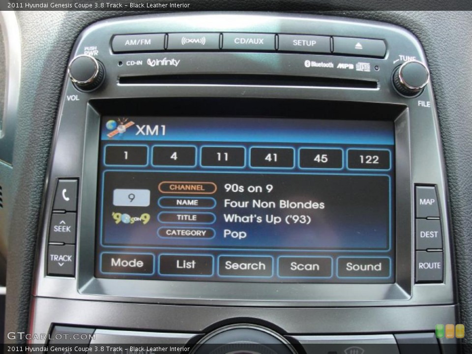 Black Leather Interior Controls for the 2011 Hyundai Genesis Coupe 3.8 Track #48531815