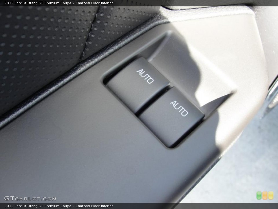 Charcoal Black Interior Controls for the 2012 Ford Mustang GT Premium Coupe #48534152