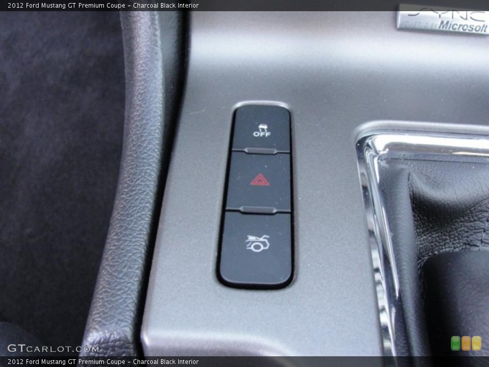 Charcoal Black Interior Controls for the 2012 Ford Mustang GT Premium Coupe #48534218