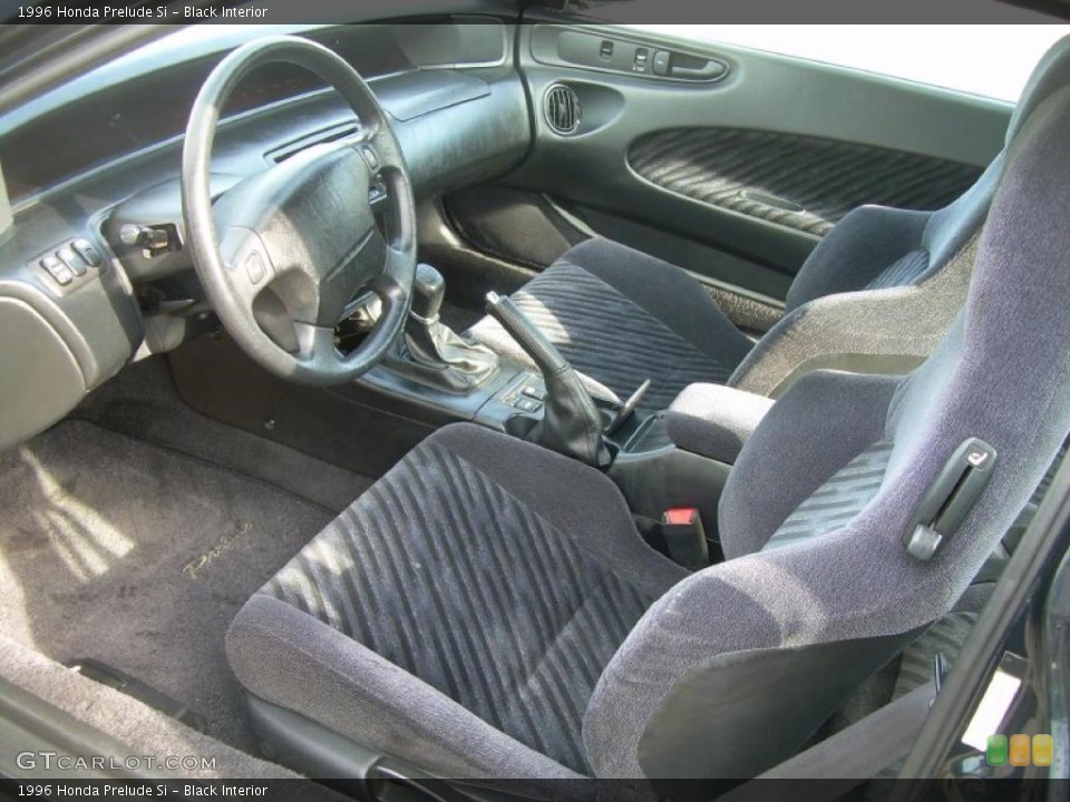 Black 1996 Honda Prelude Interiors