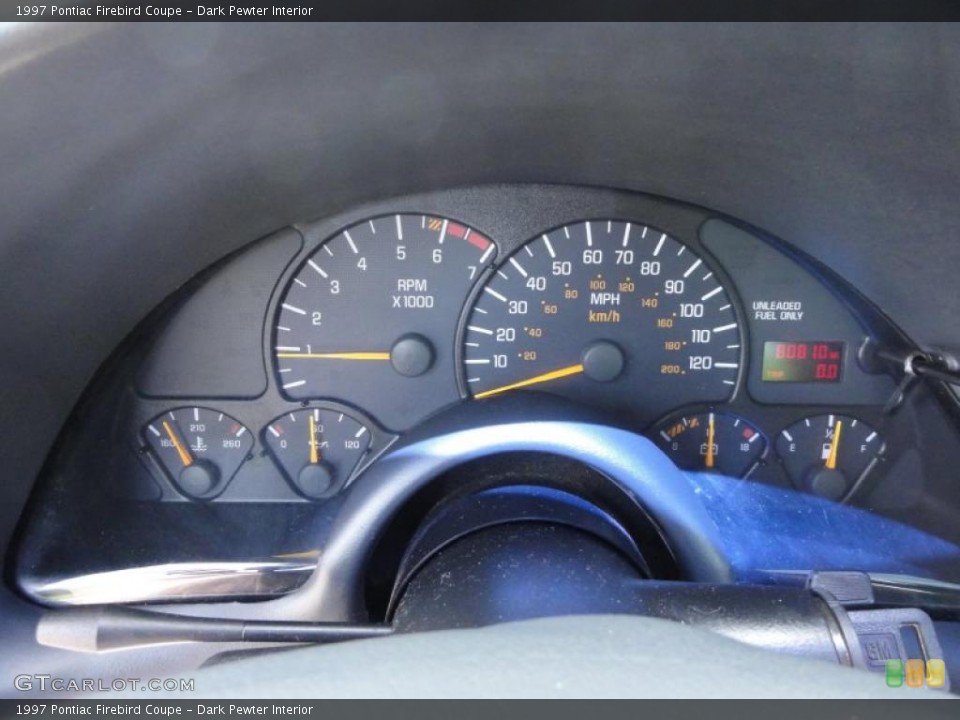 Dark Pewter Interior Gauges for the 1997 Pontiac Firebird Coupe #48543362