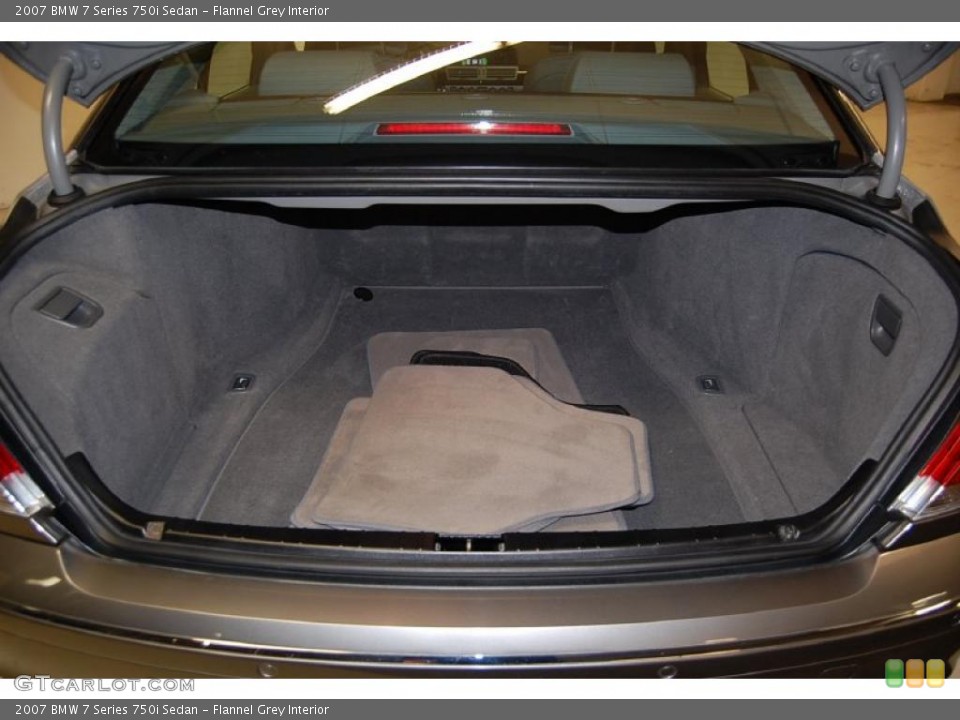 Flannel Grey Interior Trunk for the 2007 BMW 7 Series 750i Sedan #48545177