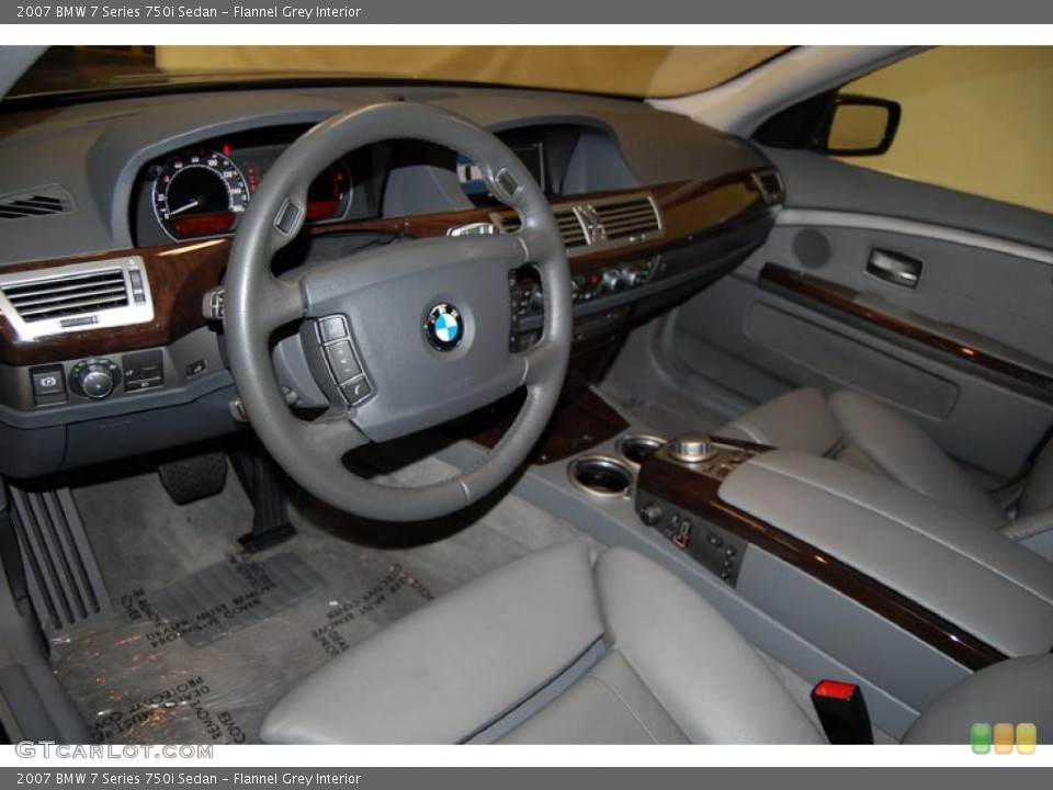 Flannel Grey Interior Prime Interior for the 2007 BMW 7 Series 750i Sedan #48545258
