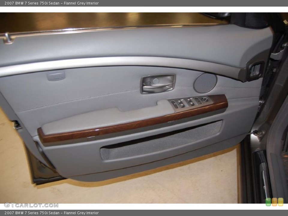 Flannel Grey Interior Door Panel for the 2007 BMW 7 Series 750i Sedan #48545294