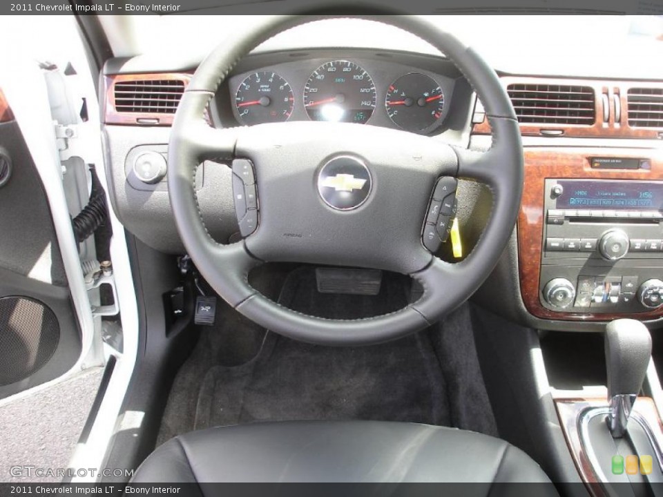 Ebony Interior Steering Wheel for the 2011 Chevrolet Impala LT #48546947