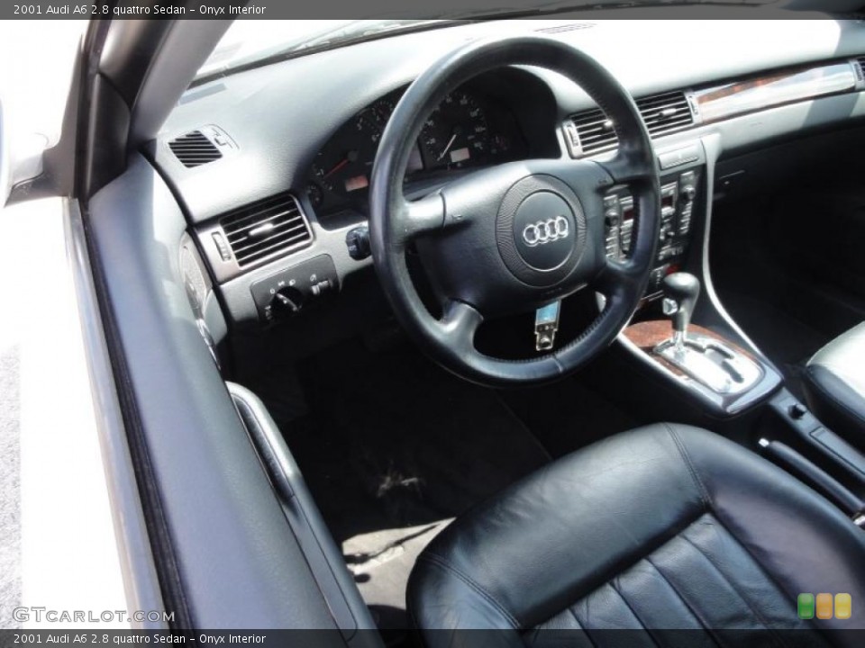Onyx Interior Steering Wheel for the 2001 Audi A6 2.8 quattro Sedan #48550202