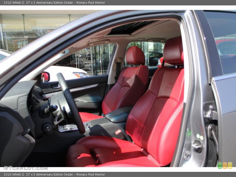 Monaco Red Interior Photo for the 2010 Infiniti G  37 x S Anniversary Edition Sedan #48550661