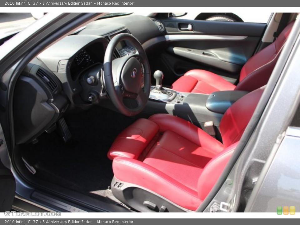 Monaco Red Interior Photo for the 2010 Infiniti G  37 x S Anniversary Edition Sedan #48550670