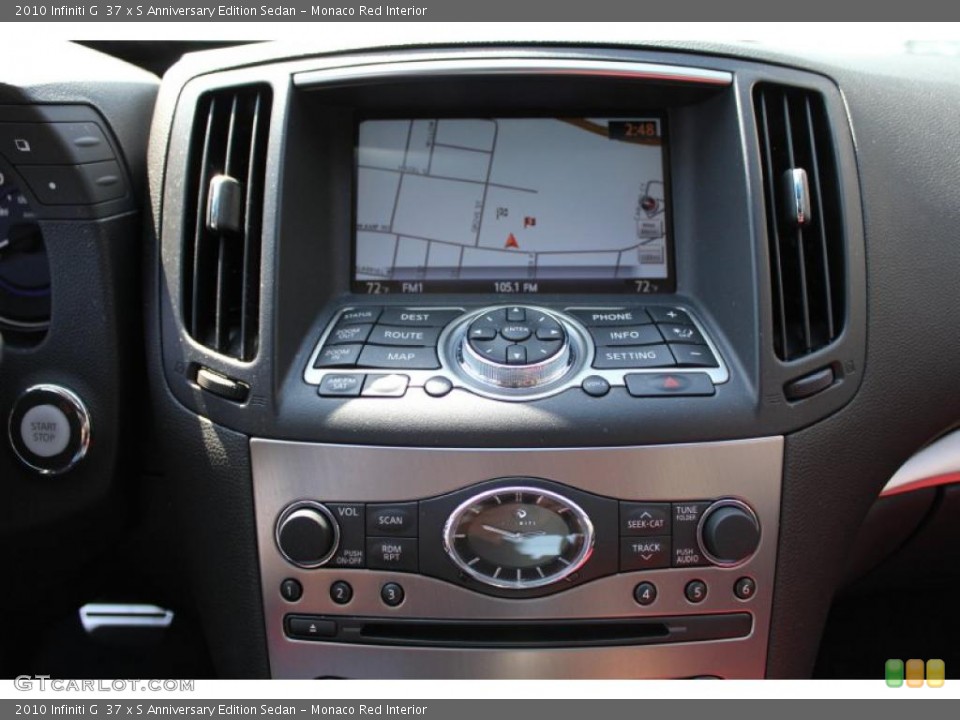 Monaco Red Interior Controls for the 2010 Infiniti G  37 x S Anniversary Edition Sedan #48550688