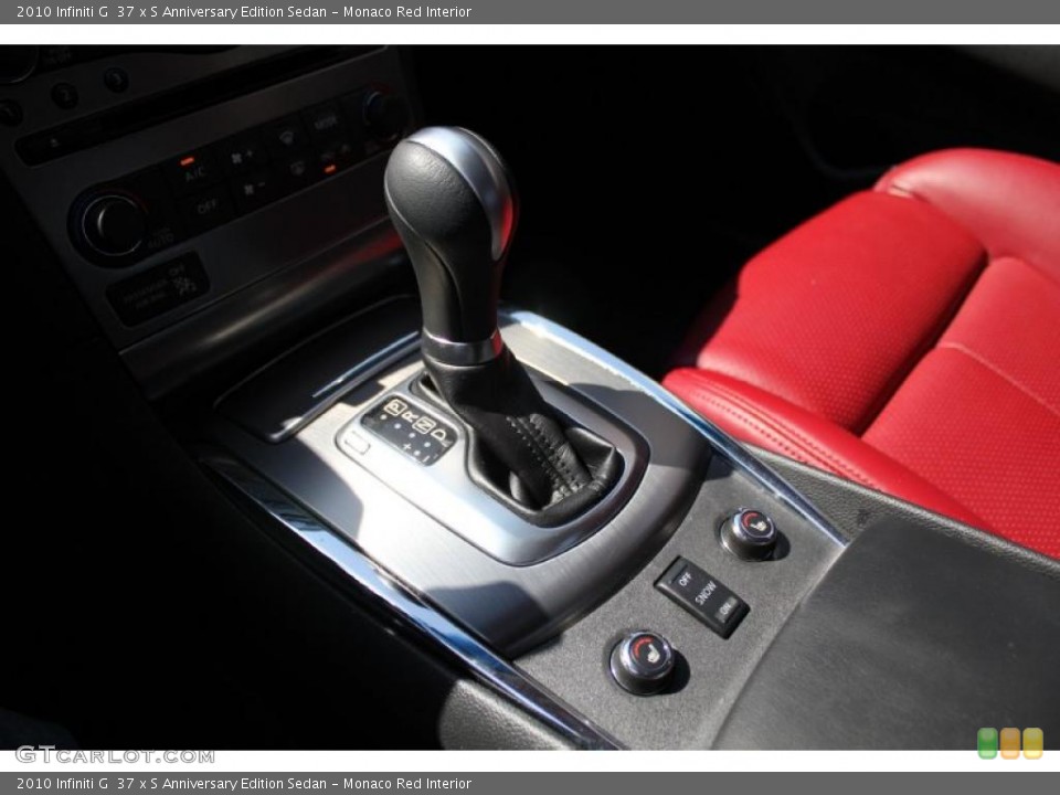 Monaco Red Interior Transmission for the 2010 Infiniti G  37 x S Anniversary Edition Sedan #48550709