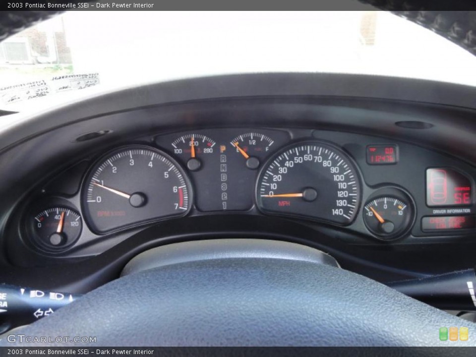 Dark Pewter Interior Gauges for the 2003 Pontiac Bonneville SSEi #48554639