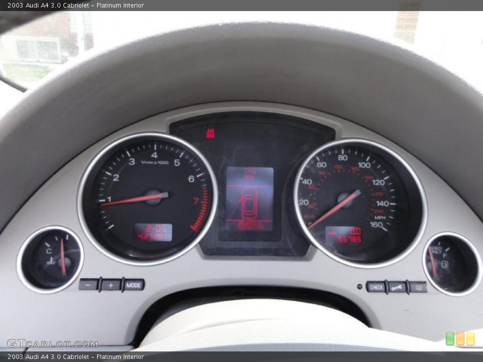 Platinum Interior Gauges for the 2003 Audi A4 3.0 Cabriolet #48555101