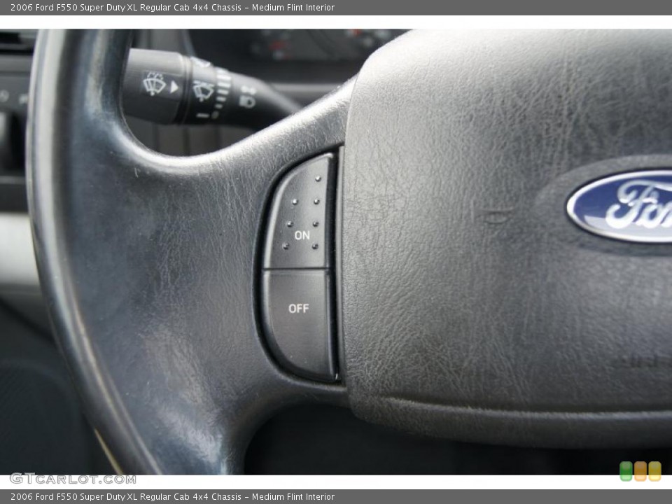 Medium Flint Interior Controls for the 2006 Ford F550 Super Duty XL Regular Cab 4x4 Chassis #48556862