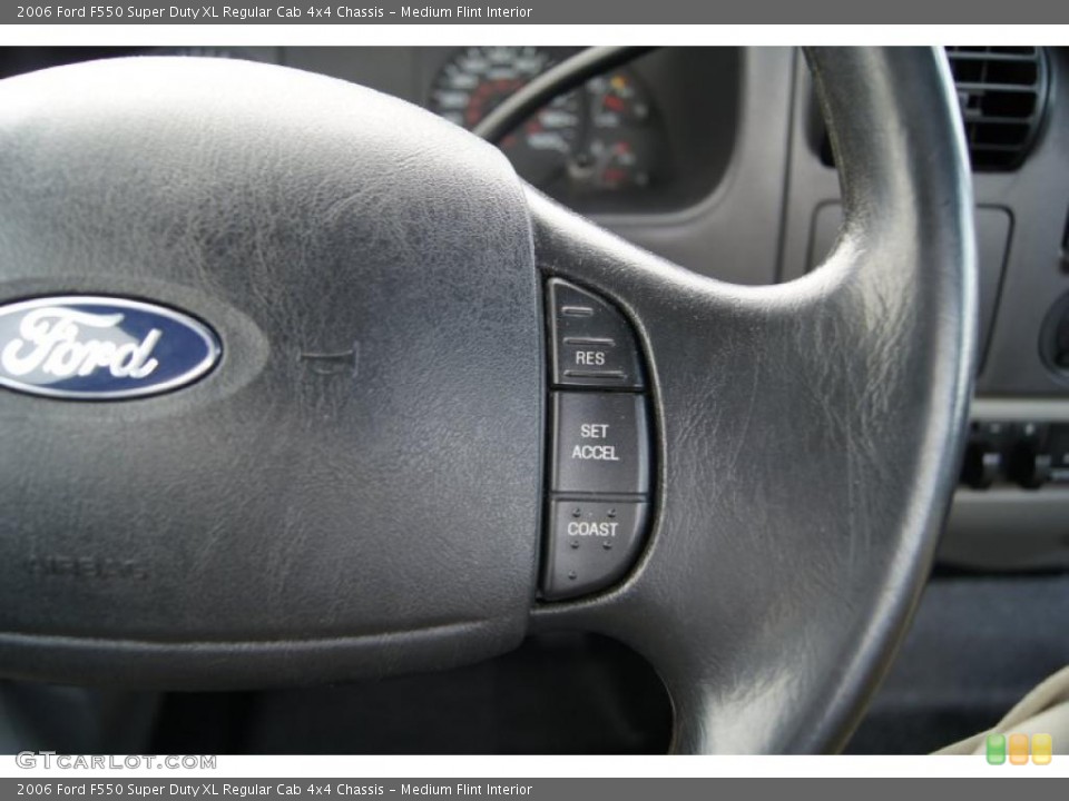 Medium Flint Interior Controls for the 2006 Ford F550 Super Duty XL Regular Cab 4x4 Chassis #48556868