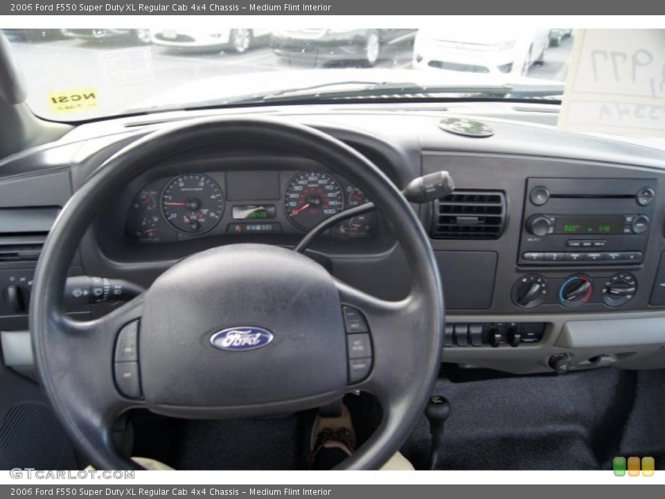 Medium Flint Interior Dashboard for the 2006 Ford F550 Super Duty XL Regular Cab 4x4 Chassis #48556874