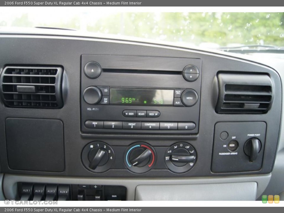 Medium Flint Interior Controls for the 2006 Ford F550 Super Duty XL Regular Cab 4x4 Chassis #48556883