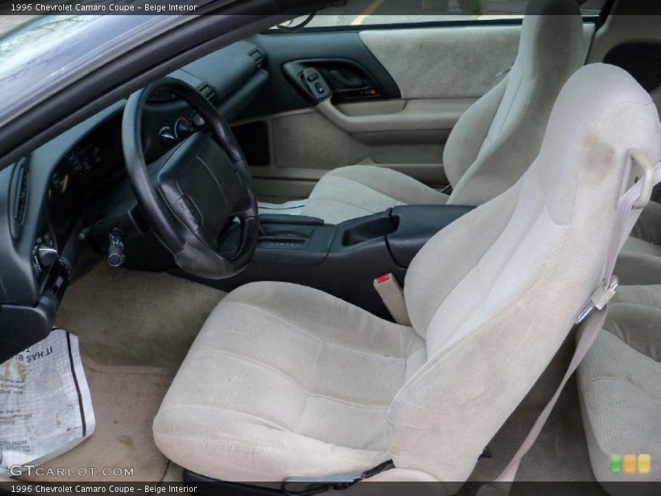 Beige Interior Photo for the 1996 Chevrolet Camaro Coupe #48558602