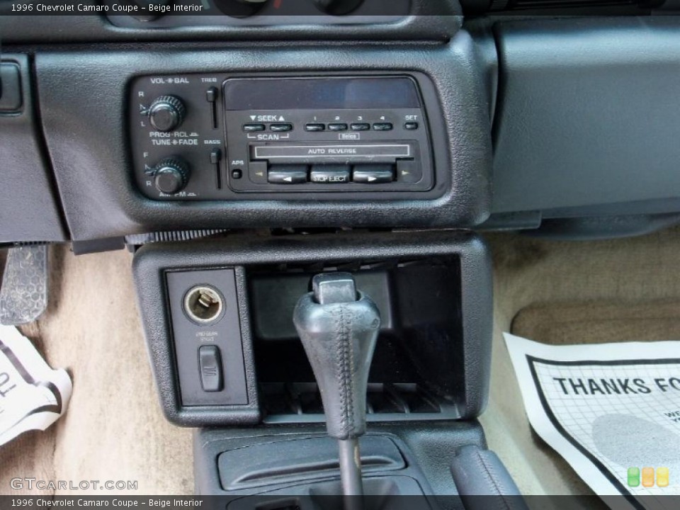 Beige Interior Controls for the 1996 Chevrolet Camaro Coupe #48558626