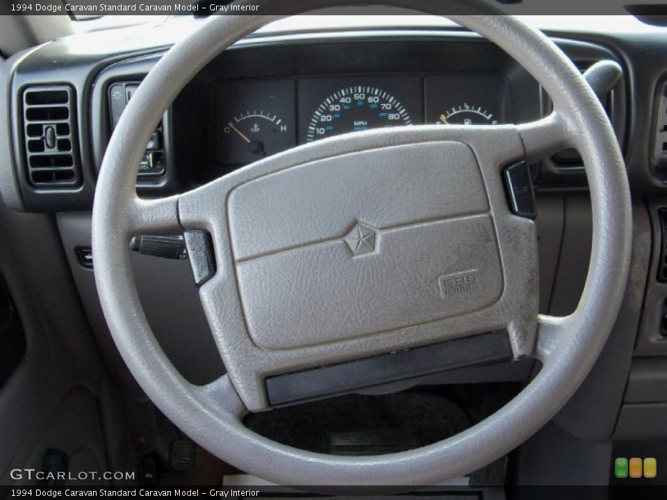 Gray Interior Steering Wheel for the 1994 Dodge Caravan  #48559031