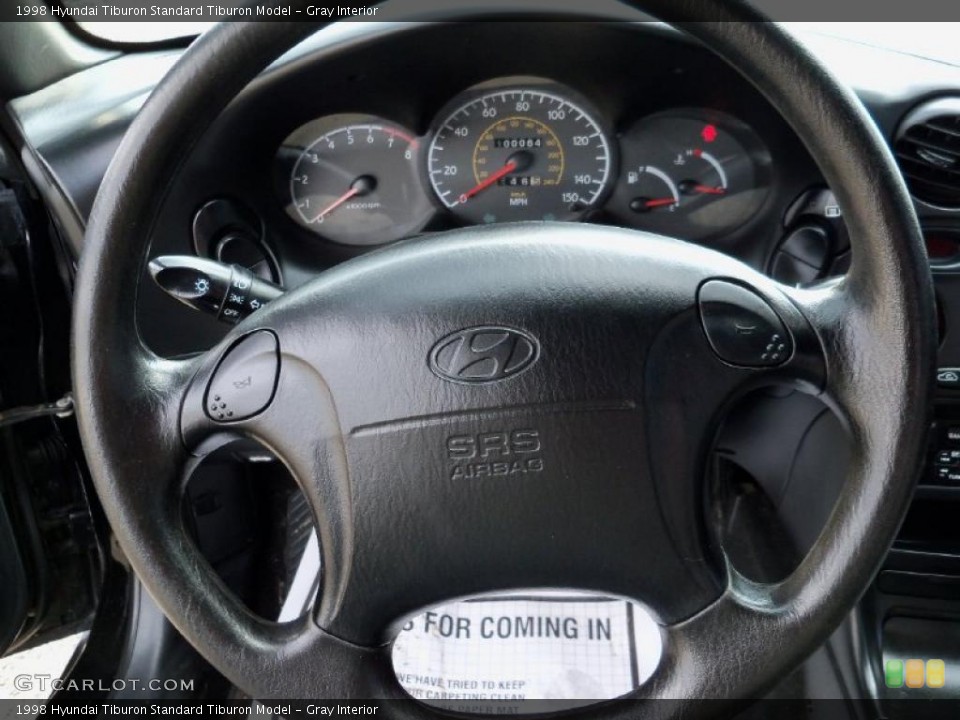 Gray Interior Steering Wheel for the 1998 Hyundai Tiburon  #48559646
