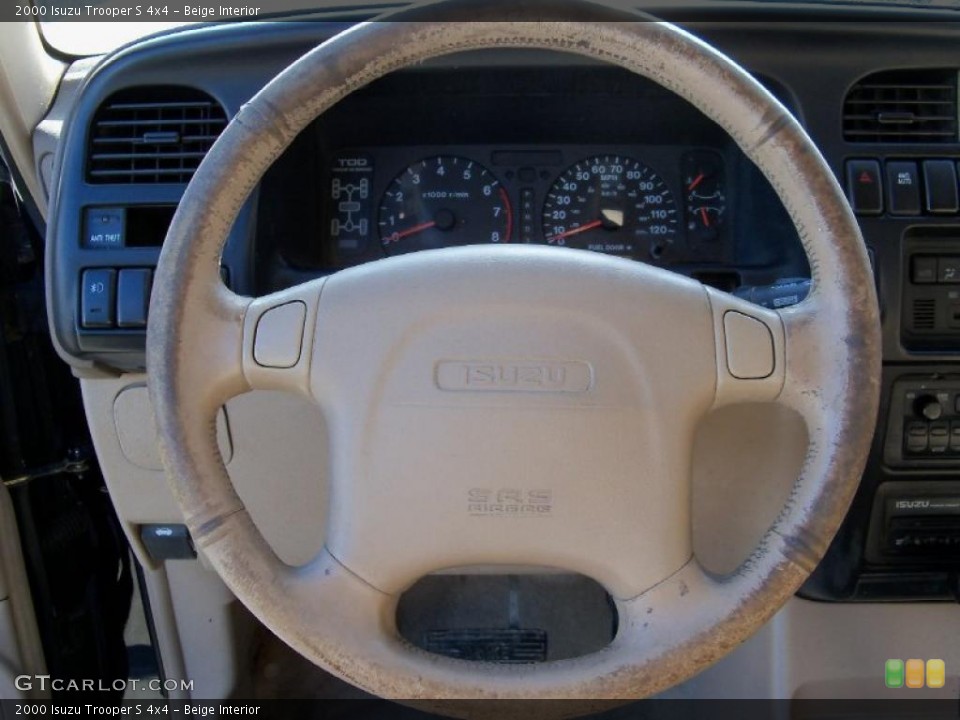 Beige Interior Steering Wheel for the 2000 Isuzu Trooper S 4x4 #48560426